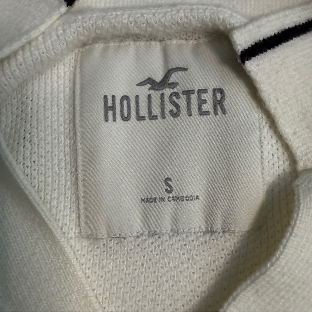 Hollister White Polo Shirt Classic Design - Picture 3 of 5